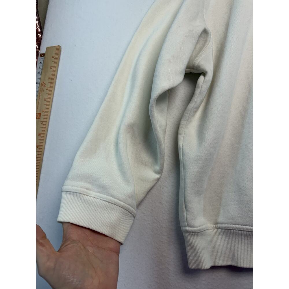 Vintage FILA Men Sweatshirt XL White 1/4 Zip Mock Neck Pullover Logo 90s Active - Picture 6 of 16